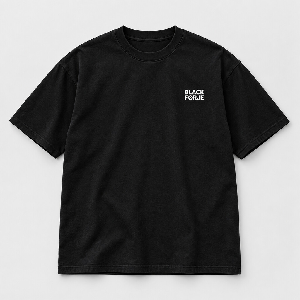 T-Shirt BLⱯCK FØRJE